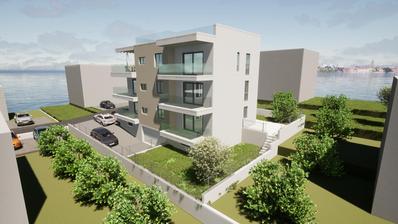 Ciovo, apartamento de dois quartos no rés-do-chão com jardim, perto da praia.
