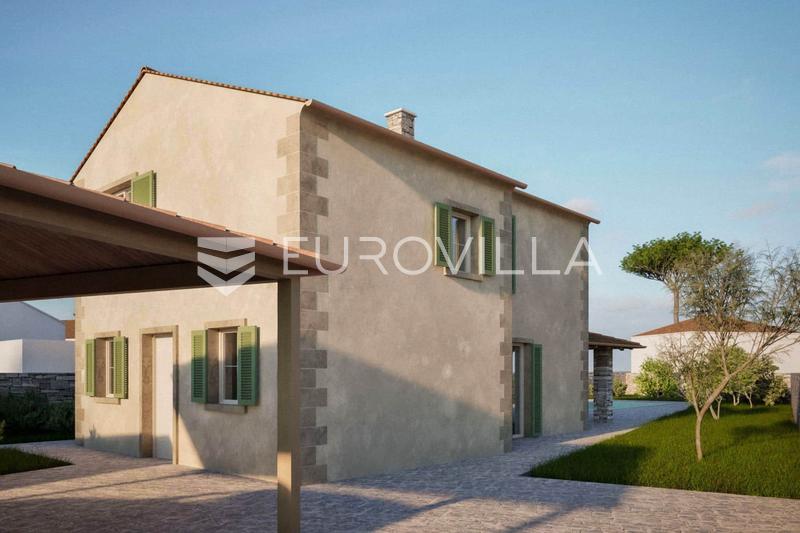 Krk, Garica, building plot 600 m² with a valid building permit - 7