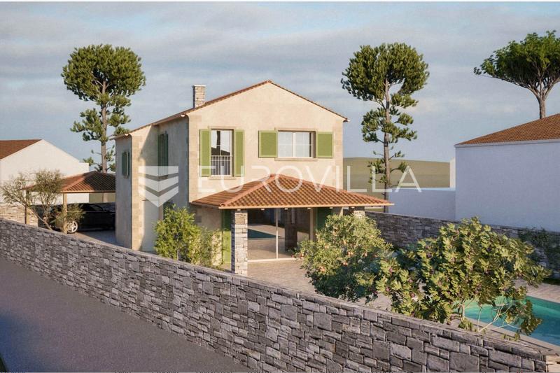 Krk, Garica, building plot 600 m² with a valid building permit - 2