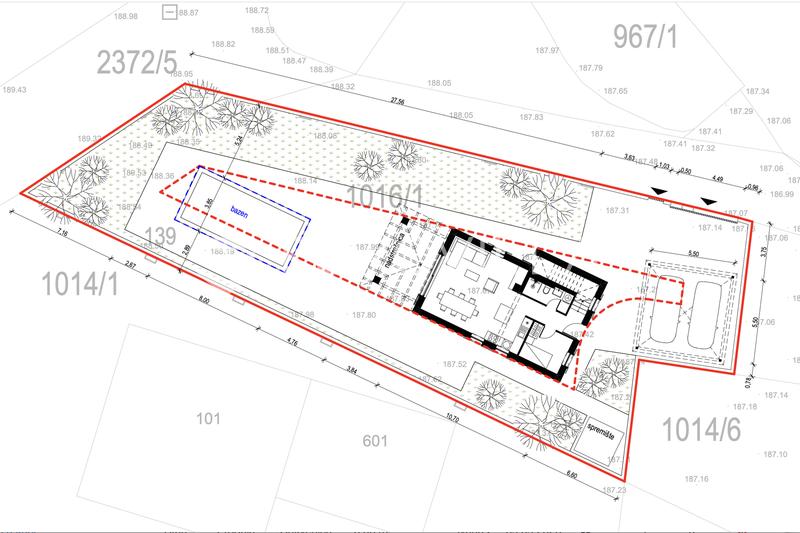 Krk, Garica, building plot 600 m² with a valid building permit - 11