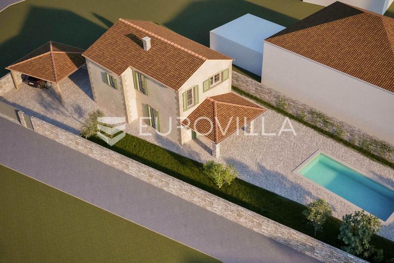 Krk, Garica, building plot 600 m² with a valid building permit - 14