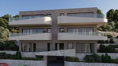 Brodarica, Yeni bina, tek yatak odalı daire deniz manzaralı, 71,98 m²