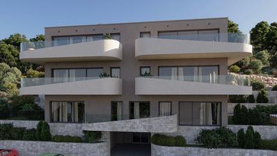 Brodarica, novogradnja, jednosoban stan s pogledom na more, 71,98 m²