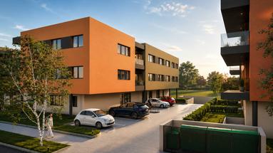 Samobor, Samoborski vrtovi, smuk etværelses lejlighed på 41,40 m² med parkering og garageplads