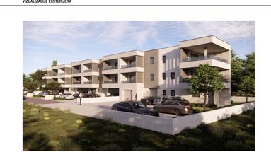Pula, Stinjan - apartamento de dos dormitorios en la planta baja de un moderno edificio de nueva construcción cerca del mar